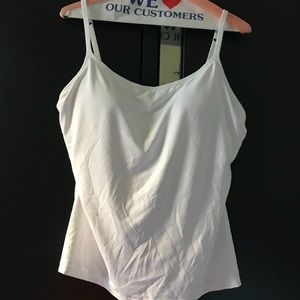 Camisole with built-in bra.